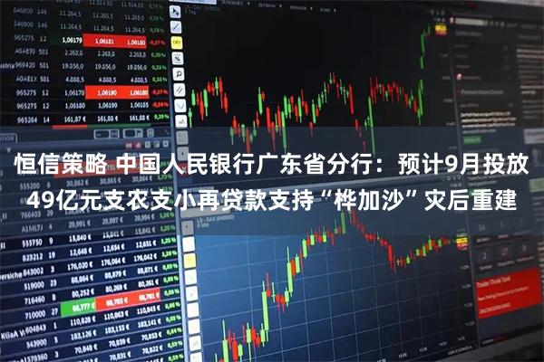 恒信策略 中国人民银行广东省分行：预计9月投放49亿元支农支小再贷款支持“桦加沙”灾后重建
