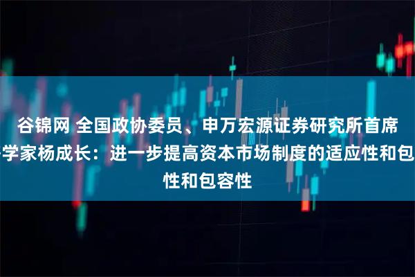 谷锦网 全国政协委员、申万宏源证券研究所首席经济学家杨成长：进一步提高资本市场制度的适应性和包容性